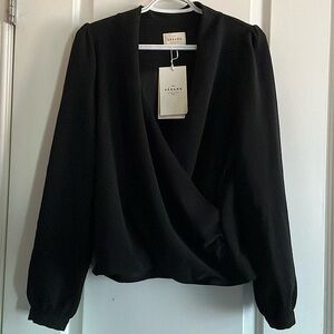 NWT Sézane Abélia Bouse in Noir